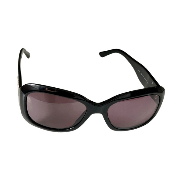 CHANEL True VINTAGE Black CC Logo 5102 Sunglasses With Dark Purple Tinted Lenses - Picture 2 of 9